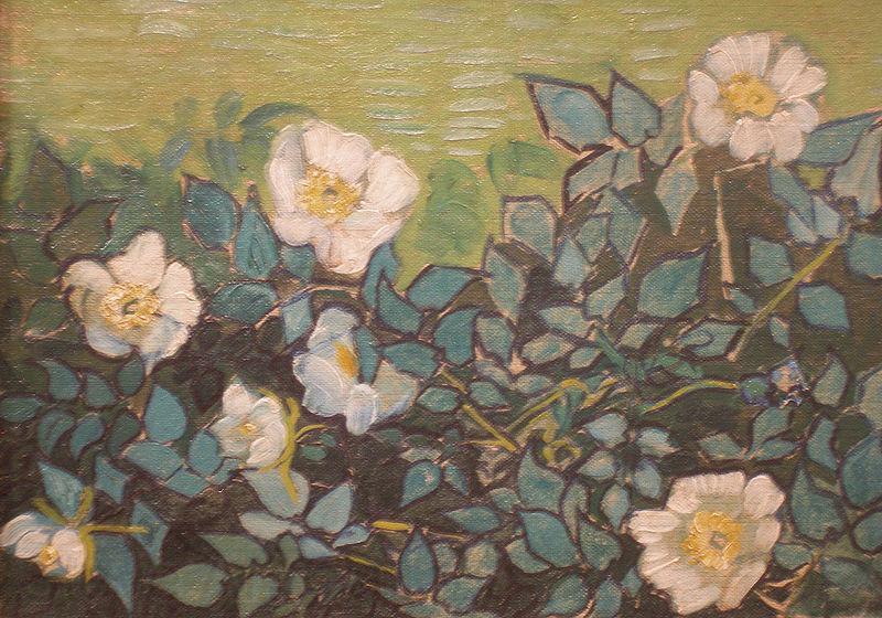 Vincent Van Gogh Wild Roses Norge oil painting art